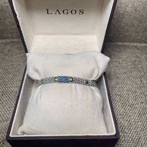 Lagos Blue Sapphire Caviar Bracelet